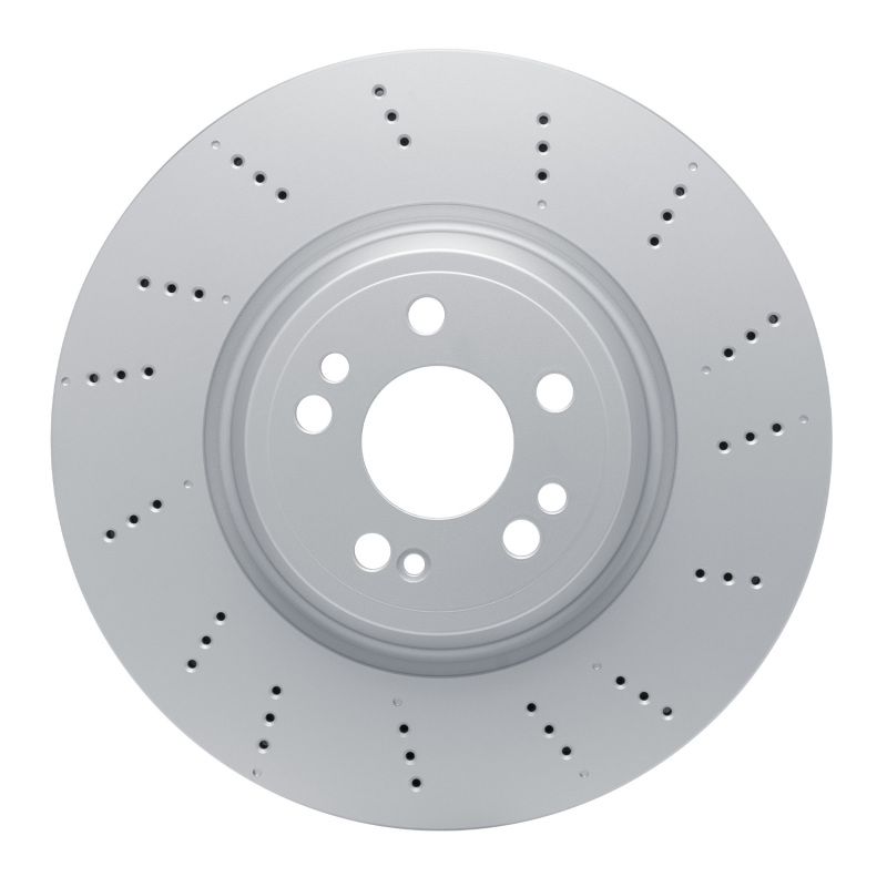 Mercedes-Benz GLE350 Brake Rotor (1) - Front - R1 Concepts - Drilled GeoSPEC Coated - `20-`23 Mercedes-Benz GLE350 Brake Rotor (1) - Front - R1 Concepts - Drilled GeoSPEC Coated - `20-`23